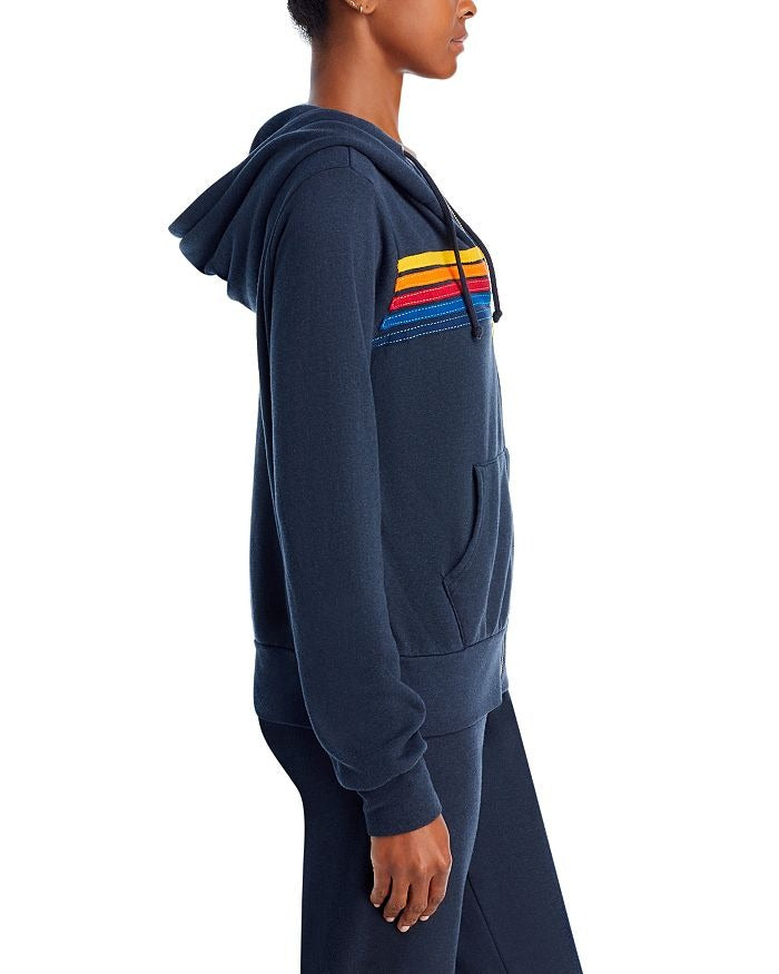 Rainbow-Stripe Hoodie