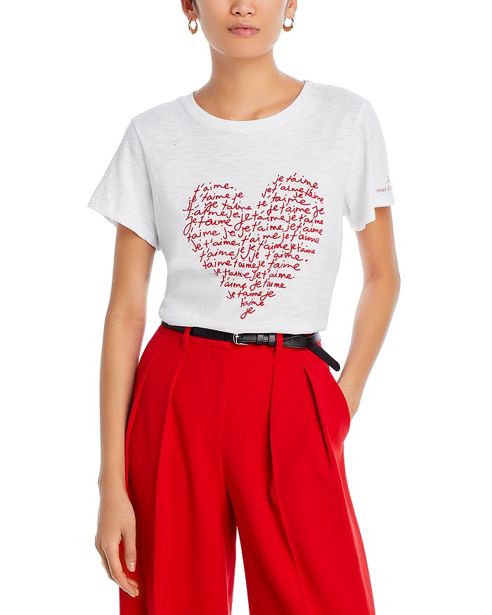 Je T'Aime Heart Graphic Tee