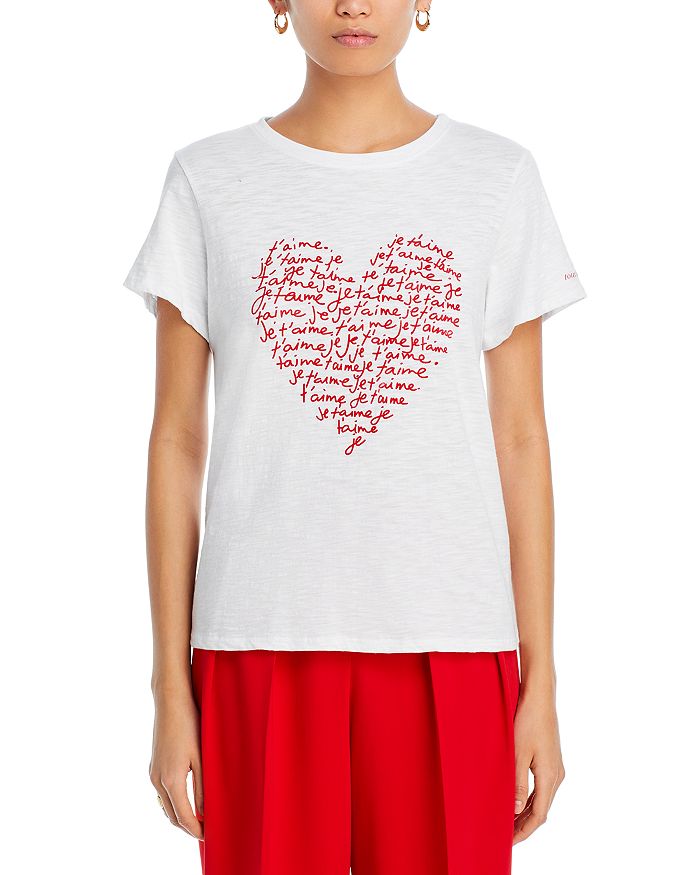 Je T'Aime Heart Graphic Tee