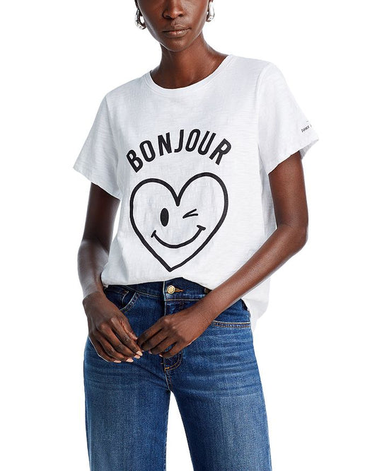 Bonjour Smiling Heart Tee