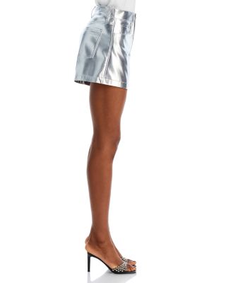 High Rise Metallic Shorts