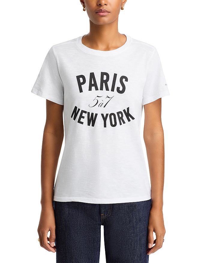 Paris New York Graphic Tee