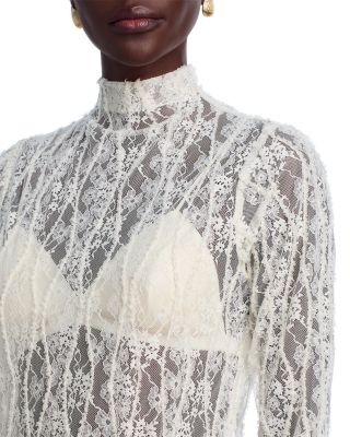 Lace Mock Neck Top