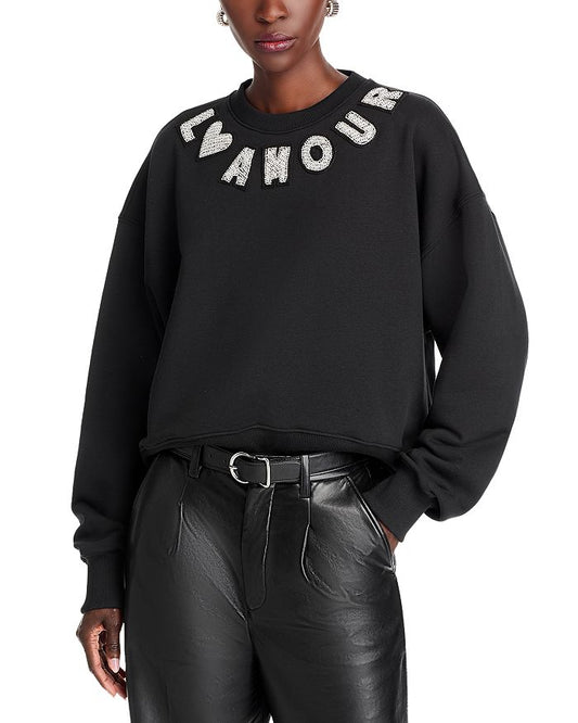 Lamour Patch Brandy Sweater